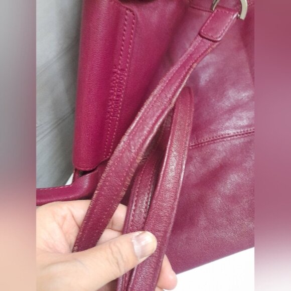 Longchamp - Soft Leather Tote Crossbody Shoulder Bag - Picture 14 of 15